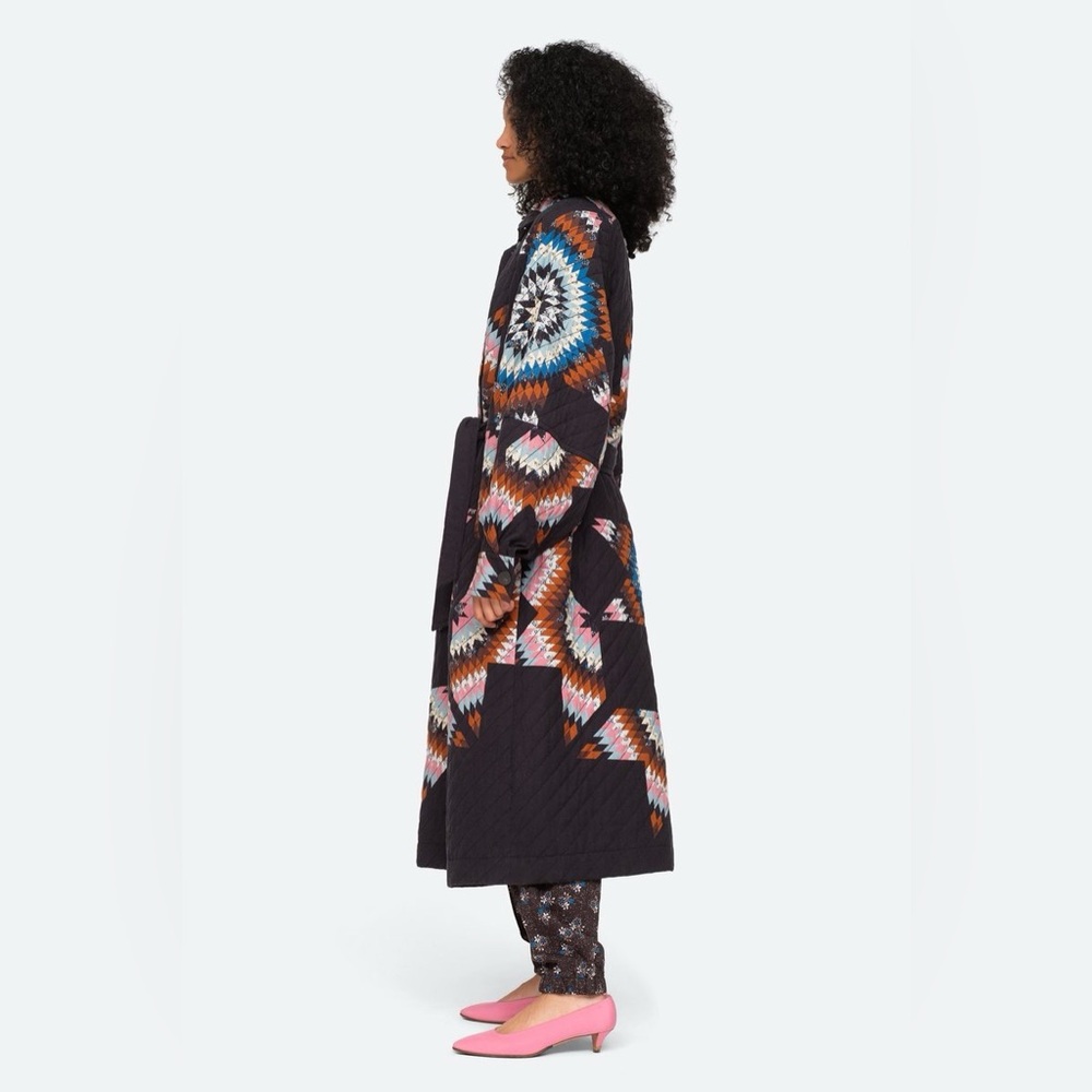 NWT Sea New York Lindstrom Long Quilted Coat - Picture 8 of 10
